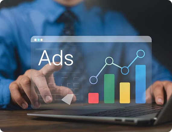 Google Ads campaign analytics displayed on a laptop for expert optimization