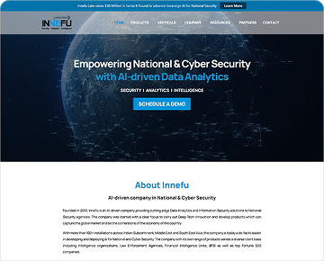Innfue website development project