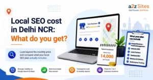 Local SEO cost in Delhi NCR explained with Google Business Profile and website SEO services