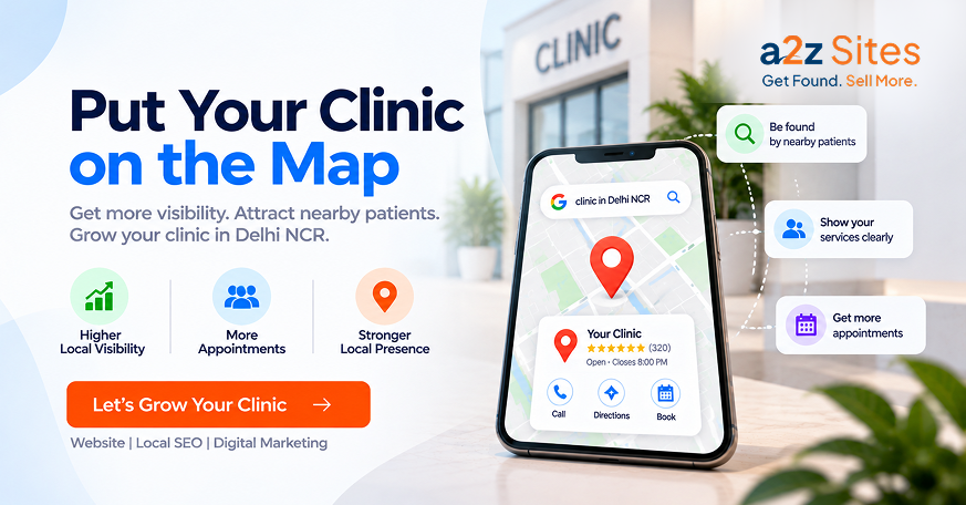 Local SEO for clinics in Delhi NCR helping a clinic improve local visibility and attract patients through online search.