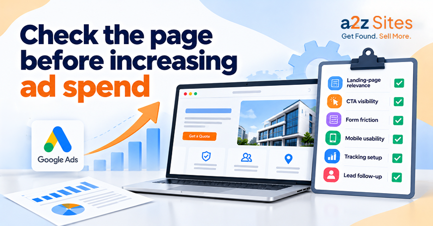 Google Ads landing page checklist for enquiry conversion