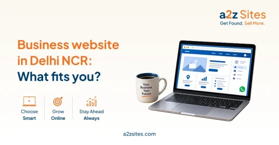 Business website in Delhi NCR showing website plans for different business needs